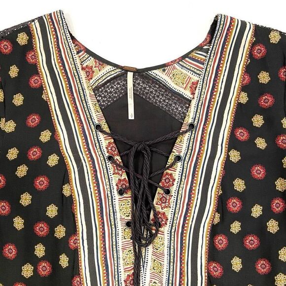 FREE PEOPLE Rain Or Shine Peasant Oversized Blouse - Picture 6 of 11